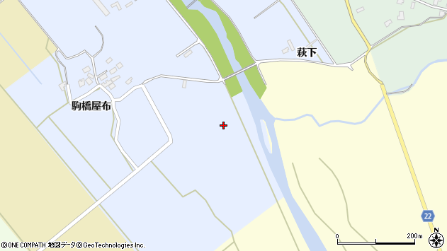 〒018-5712 秋田県大館市比内町新館の地図