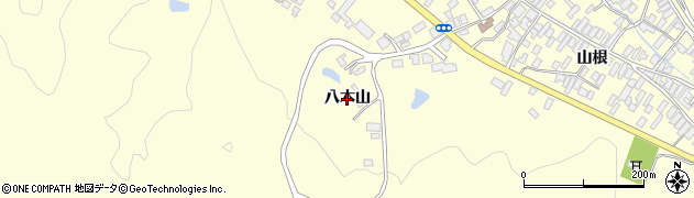 秋田県能代市二ツ井町切石（八木山）周辺の地図