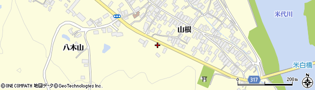 秋田県能代市二ツ井町切石山根49周辺の地図
