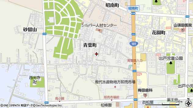 〒016-0865 秋田県能代市青葉町の地図