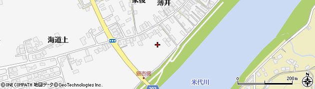 秋田県能代市二ツ井町桜台22周辺の地図