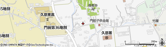 岩手県久慈市門前第１地割周辺の地図
