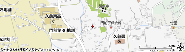 岩手県久慈市門前（第１地割）周辺の地図