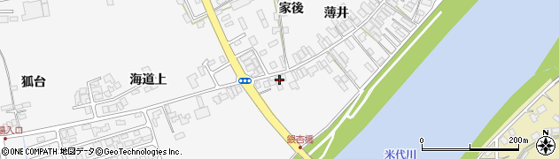 秋田県能代市二ツ井町桜台1周辺の地図
