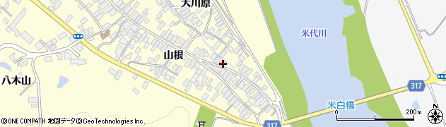 秋田県能代市二ツ井町切石山根169周辺の地図
