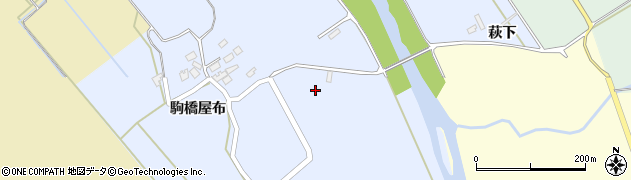 秋田県大館市比内町新館川向周辺の地図