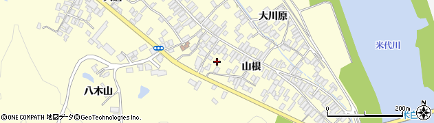 秋田県能代市二ツ井町切石山根55周辺の地図