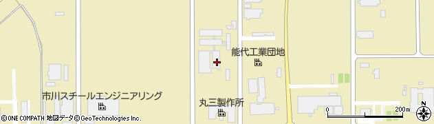 秋田県能代市扇田扇渕周辺の地図
