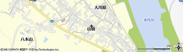 秋田県能代市二ツ井町切石山根40周辺の地図