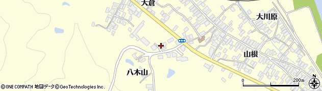 秋田県能代市二ツ井町切石大倉140周辺の地図