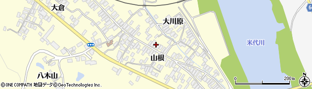 秋田県能代市二ツ井町切石山根153周辺の地図