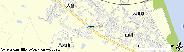 秋田県能代市二ツ井町切石大倉135周辺の地図