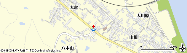 秋田県能代市二ツ井町切石大倉133周辺の地図