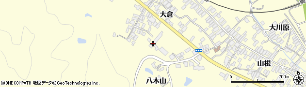 秋田県能代市二ツ井町切石大倉175周辺の地図