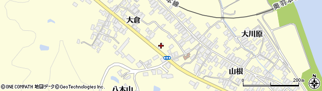 秋田県能代市二ツ井町切石大倉130周辺の地図