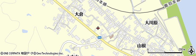 秋田県能代市二ツ井町切石大倉129周辺の地図