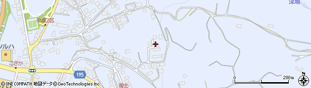 秋田県鹿角市花輪福士66周辺の地図