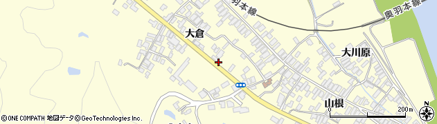 秋田県能代市二ツ井町切石大倉146周辺の地図