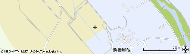 秋田県大館市比内町達子（駒橋）周辺の地図