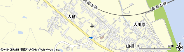 秋田県能代市二ツ井町切石大倉105周辺の地図