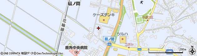秋田県鹿角市花輪（扇ノ間）周辺の地図