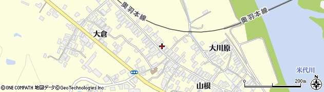 秋田県能代市二ツ井町切石山根133周辺の地図