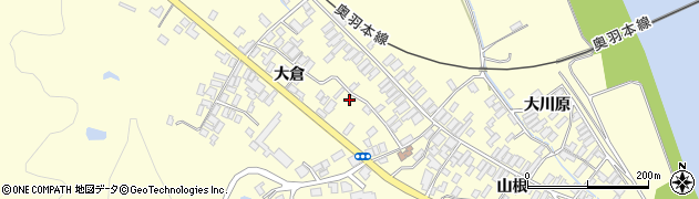 秋田県能代市二ツ井町切石大倉106周辺の地図