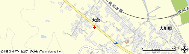 秋田県能代市二ツ井町切石大倉150周辺の地図