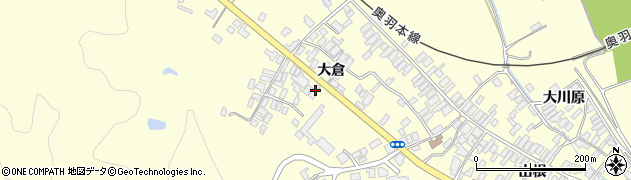 秋田県能代市二ツ井町切石大倉153周辺の地図