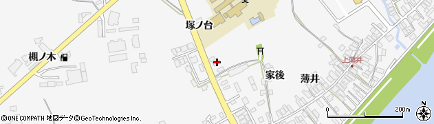 秋田県能代市二ツ井町塚ノ台5周辺の地図