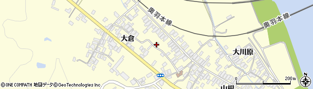 秋田県能代市二ツ井町切石大倉95周辺の地図