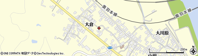秋田県能代市二ツ井町切石大倉110周辺の地図