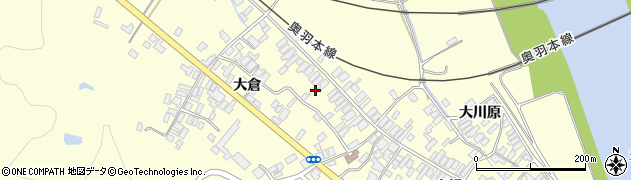秋田県能代市二ツ井町切石山根113周辺の地図