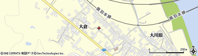 秋田県能代市二ツ井町切石大倉94周辺の地図