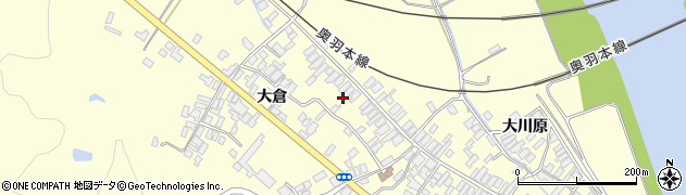秋田県能代市二ツ井町切石山根114周辺の地図