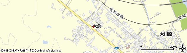 秋田県能代市二ツ井町切石大倉152周辺の地図