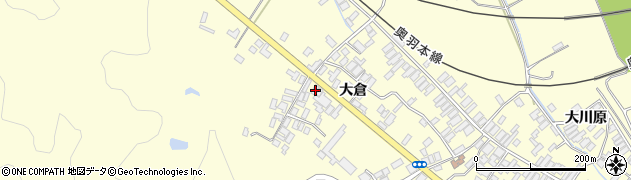 秋田県能代市二ツ井町切石大倉120周辺の地図
