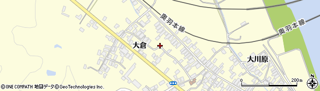 秋田県能代市二ツ井町切石大倉93周辺の地図