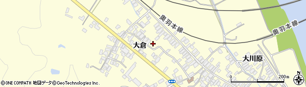 秋田県能代市二ツ井町切石大倉111周辺の地図