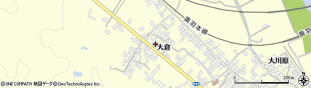 秋田県能代市二ツ井町切石大倉123-3周辺の地図