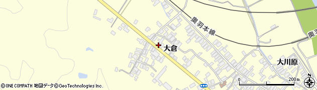 秋田県能代市二ツ井町切石大倉122周辺の地図