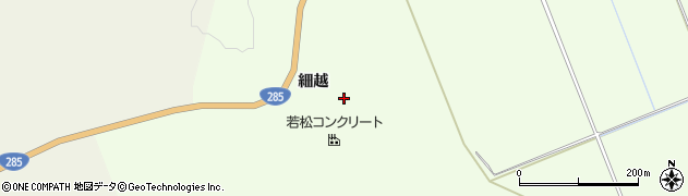 秋田県大館市比内町笹館細越1周辺の地図