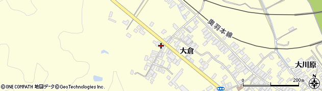 秋田県能代市二ツ井町切石大倉117周辺の地図