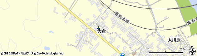 秋田県能代市二ツ井町切石大倉123周辺の地図