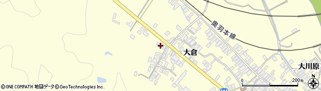 秋田県能代市二ツ井町切石大倉57周辺の地図