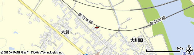秋田県能代市二ツ井町切石山根127周辺の地図