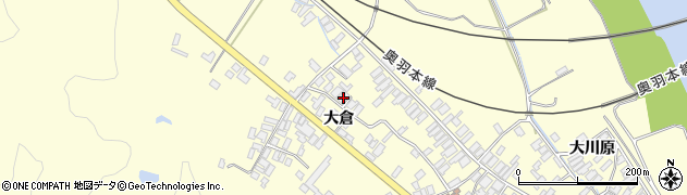 秋田県能代市二ツ井町切石大倉113周辺の地図