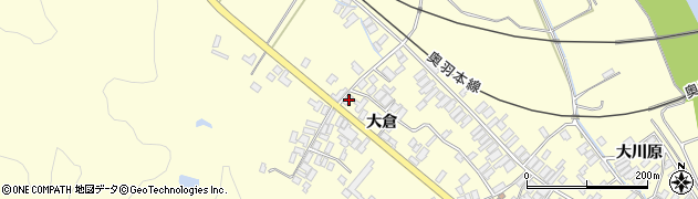 秋田県能代市二ツ井町切石大倉121周辺の地図