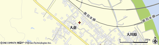 秋田県能代市二ツ井町切石大倉92周辺の地図