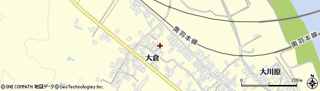 秋田県能代市二ツ井町切石大倉90-2周辺の地図